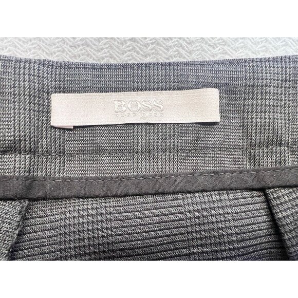 Hugo Boss Tulea Side Zip Trouser Pants Stretch Wool Gray Sz 10 $255 MSRP - Picture 4 of 11